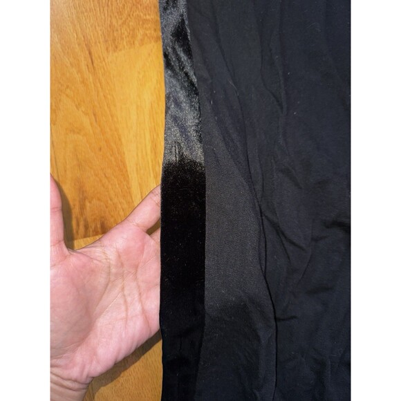 Eileen Fisher Women's Velvet Side Stripe Jogger Pants Black Petites Size PL - Picture 5 of 16